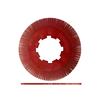 Dedeco SUNBURST 8'' TS DISCS RED 220 GRIT (A/O) 70/BX 1912